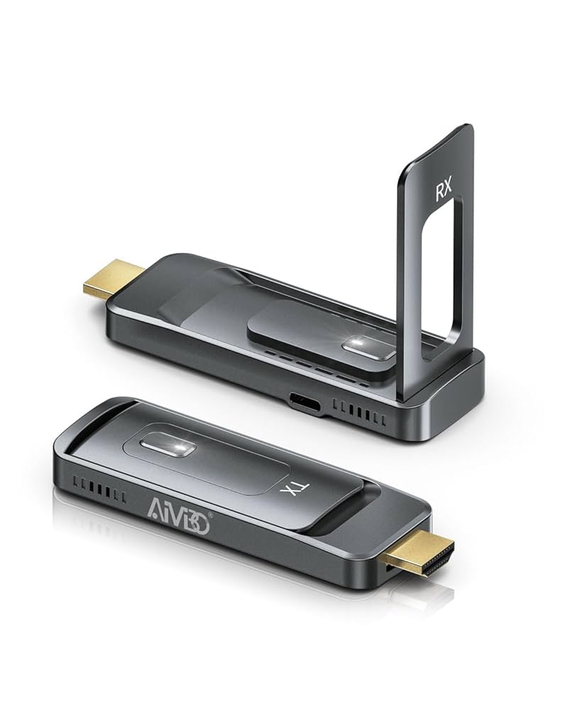 AIMIBO Wireless HDMI Transmitter and Receiver 4K, Foldable